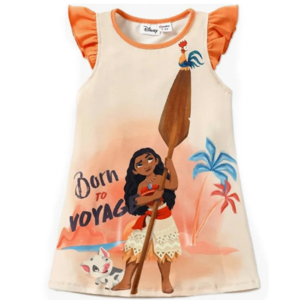 New Children\'s Clothing Ocean Odyssey Moana Princess Moana Casual Wear Home Clothing Princess Dress Cotton Children\'s Clothing