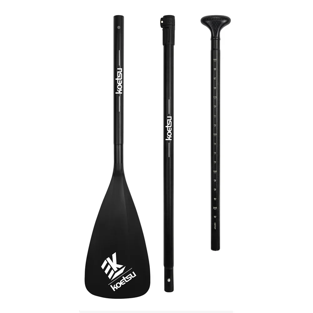 Remo desmontable de aleación de aluminio para canoa y kayak, remo de SUP de longitud ajustable, 3 piezas