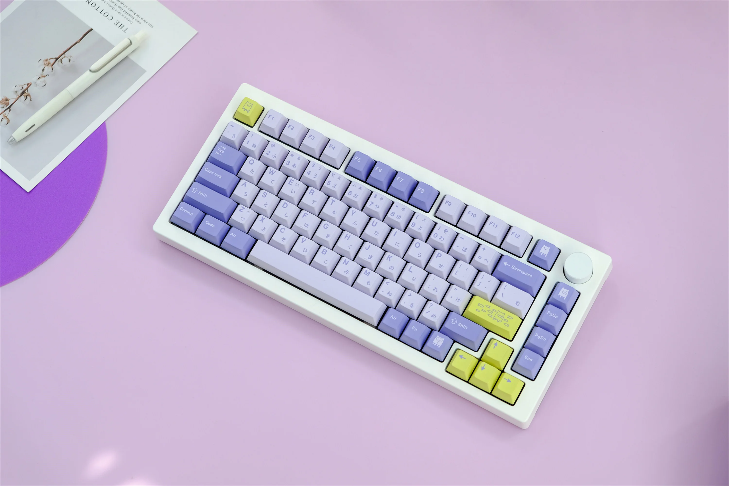 GMK Cat Keycaps 129 Keys PBT Material Cherry Profile DYE-SUB Keycaps For MX Switch Wooting Mechanical Keyboard ISO ANSI Layou
