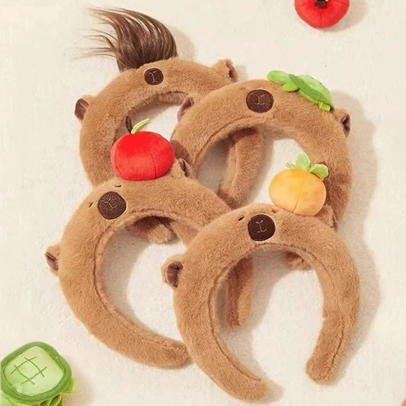 Trendy Cute Headband Cartoon Capybara Hair Bands Fashionable Head Hoop For Women Girls Sweet Versatile Hair Accessories Gifts