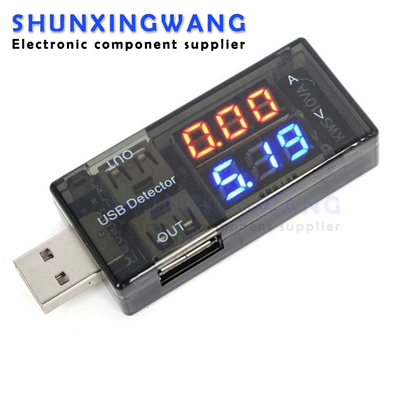 Tester per rilevatore di corrente e tensione USB misuratore USB tester per misuratore di tensione display a doppia tavola monitor di tensione della