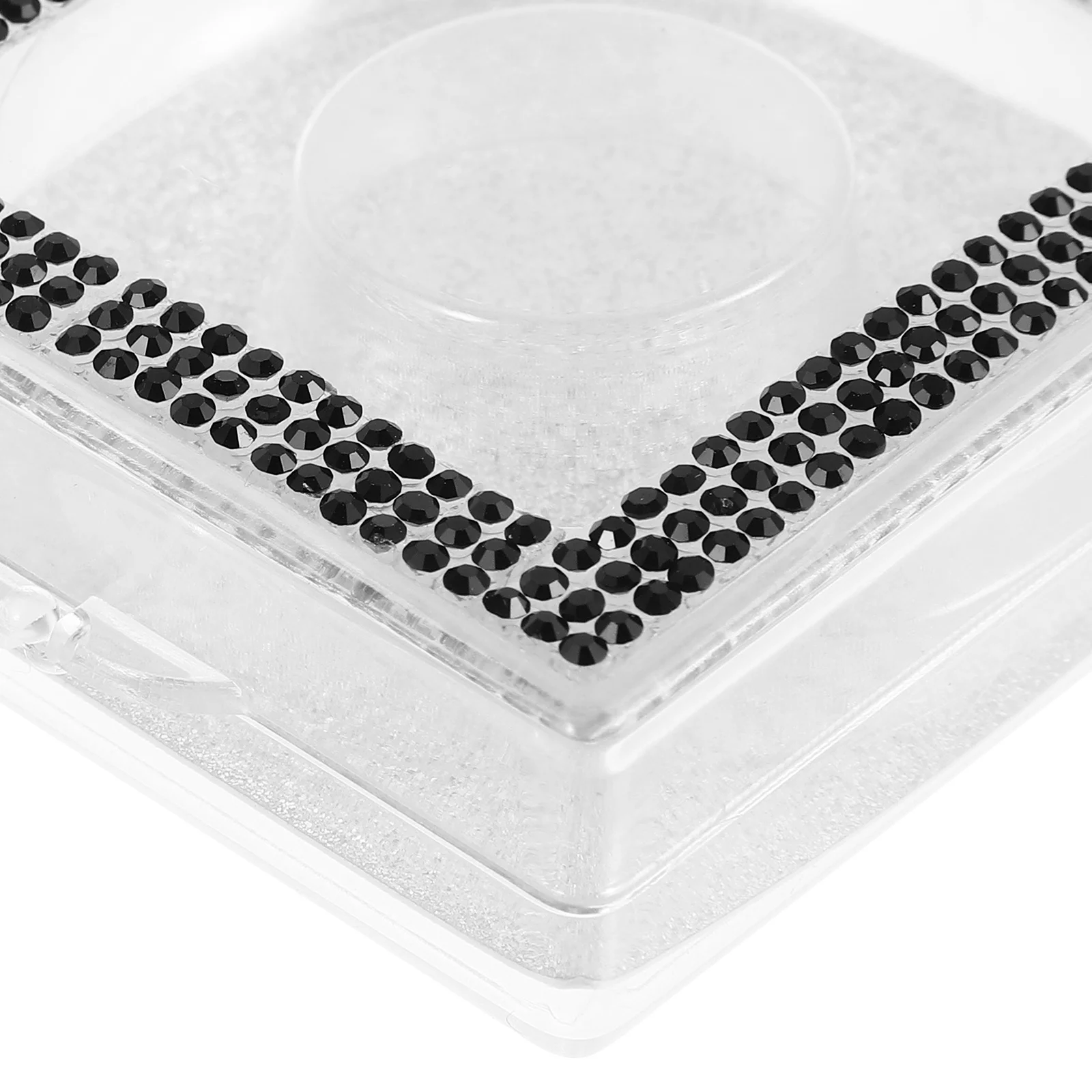 กล่องเก็บขนตาปลอม 2 ชิ้น น้ำหนักเบา พกพาสะดวก กล่องใส่ขนตาปลอมแบบพลาสติกใส กล่องจัดระเบียบขนตาปลอมสำหรับเดินทาง