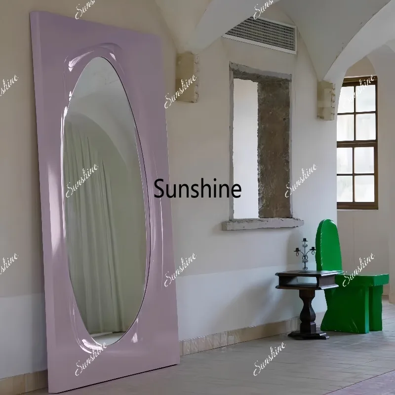Color dopamine full-body mirror clothing store floor-to-ceiling fitting mirror