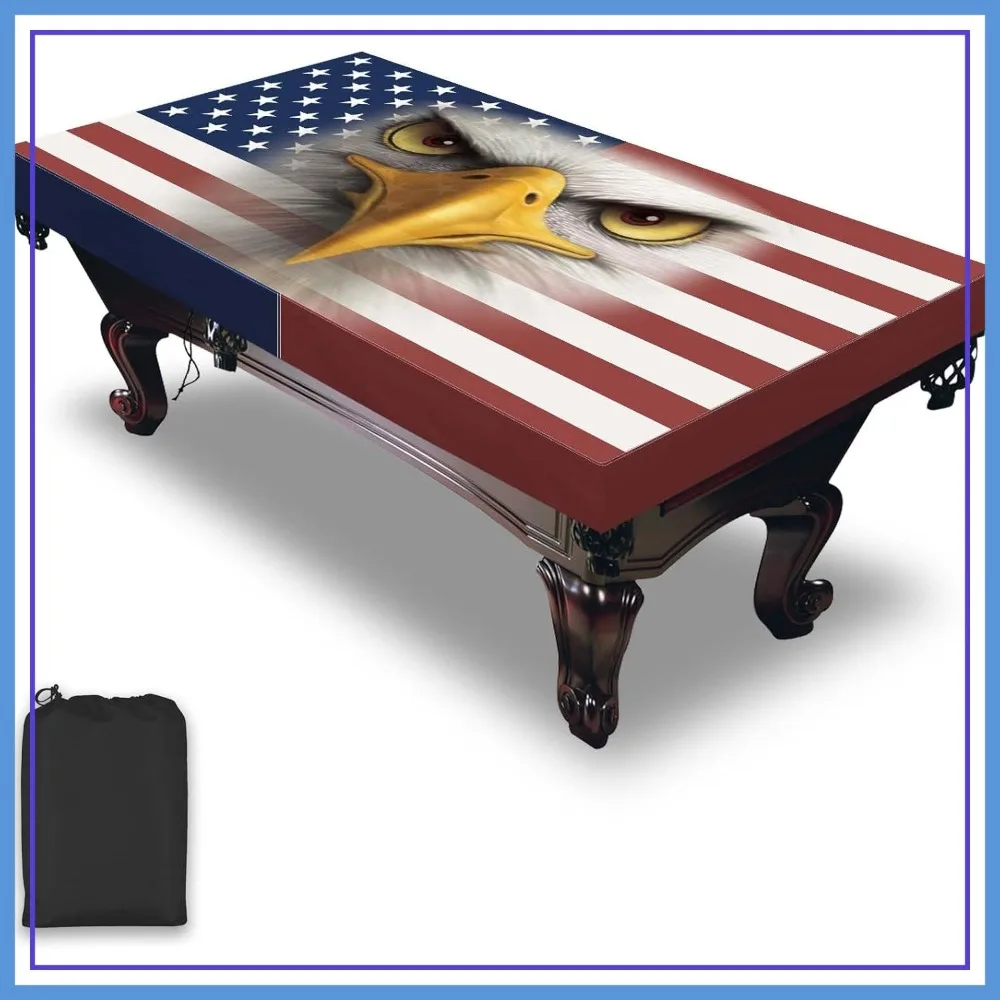 

Pool Table Cover, Waterproof & Dustproof Outdoor/Indoor Billiards Accessories Polyester Taffeta Cloth 8ft