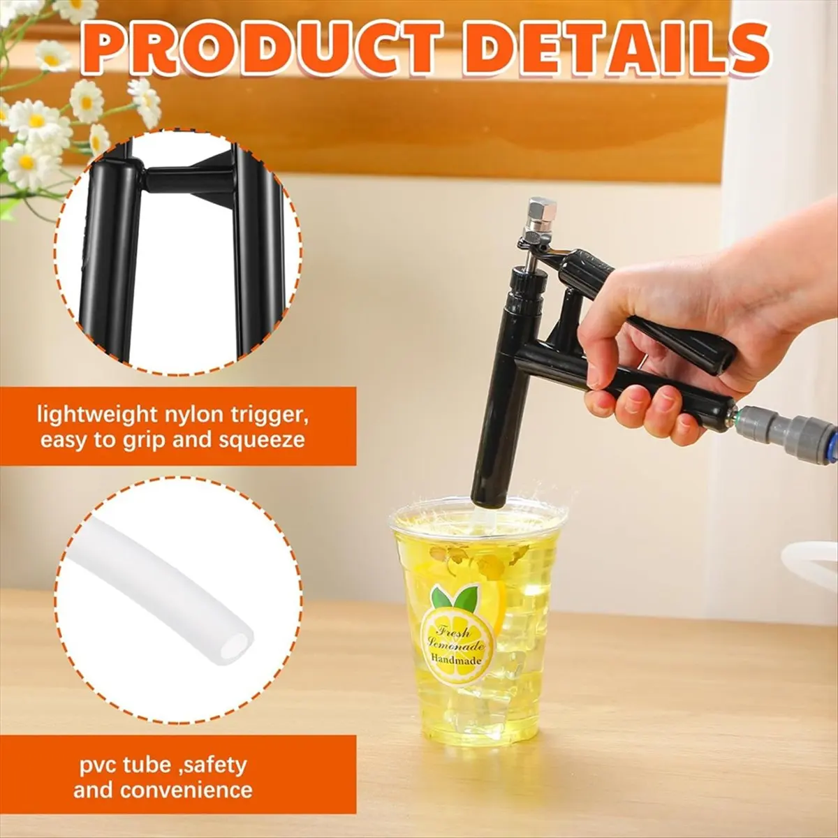 BHBL Lemonade Dispenser Trigger Pump System Beer Bottle Filler Accessory Kit, Freshly Squeezed Lemonade Stand Supplies