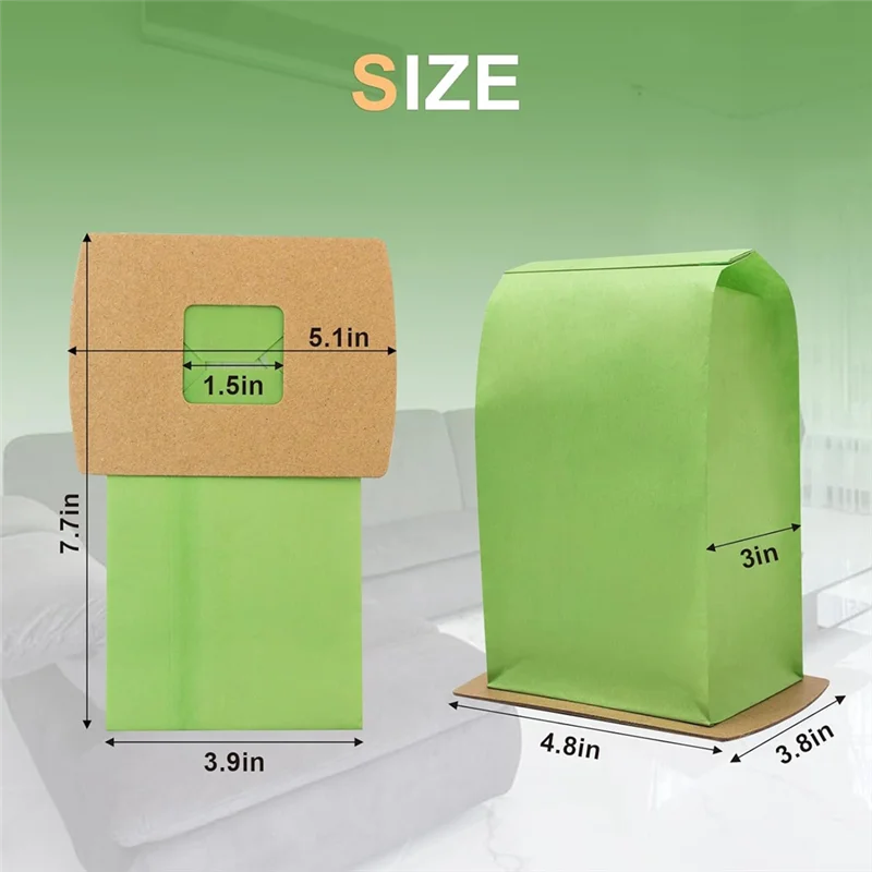 라이트-12팩 PKBB12DW 타입 BB 캐니스터 진공청소기 백 교체용 액세서리 (오렉 XL 버스터 B 진공청소기용, 모터 필터 2개 포함)