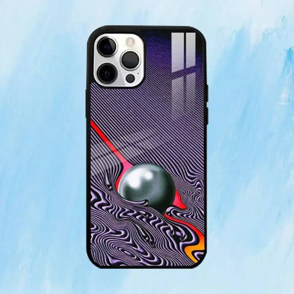 T-Tame Impala Psychedelic Art Phone Case For iPhone17,16,15,14,13,12,11 Plus,Pro Max Magnetic For Magsafe Wireless Charging
