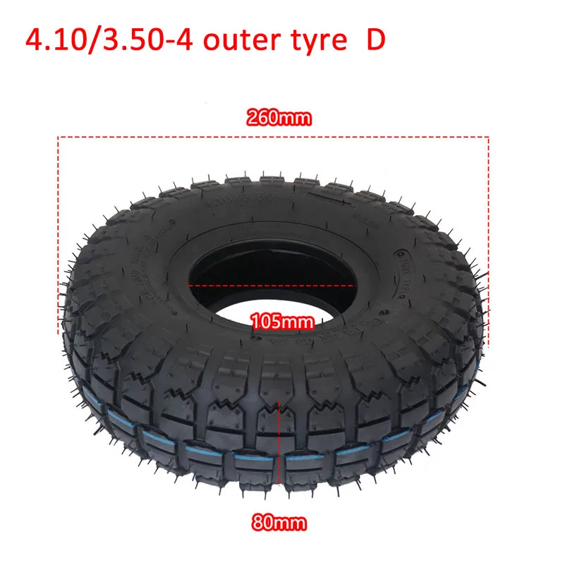 Meerdere opties10 inch 4.10/3.50-4 Band 4.10-4 Banden Binnenband voor Elektrische Driewieler Trolley elektrische scooter magazijn auto