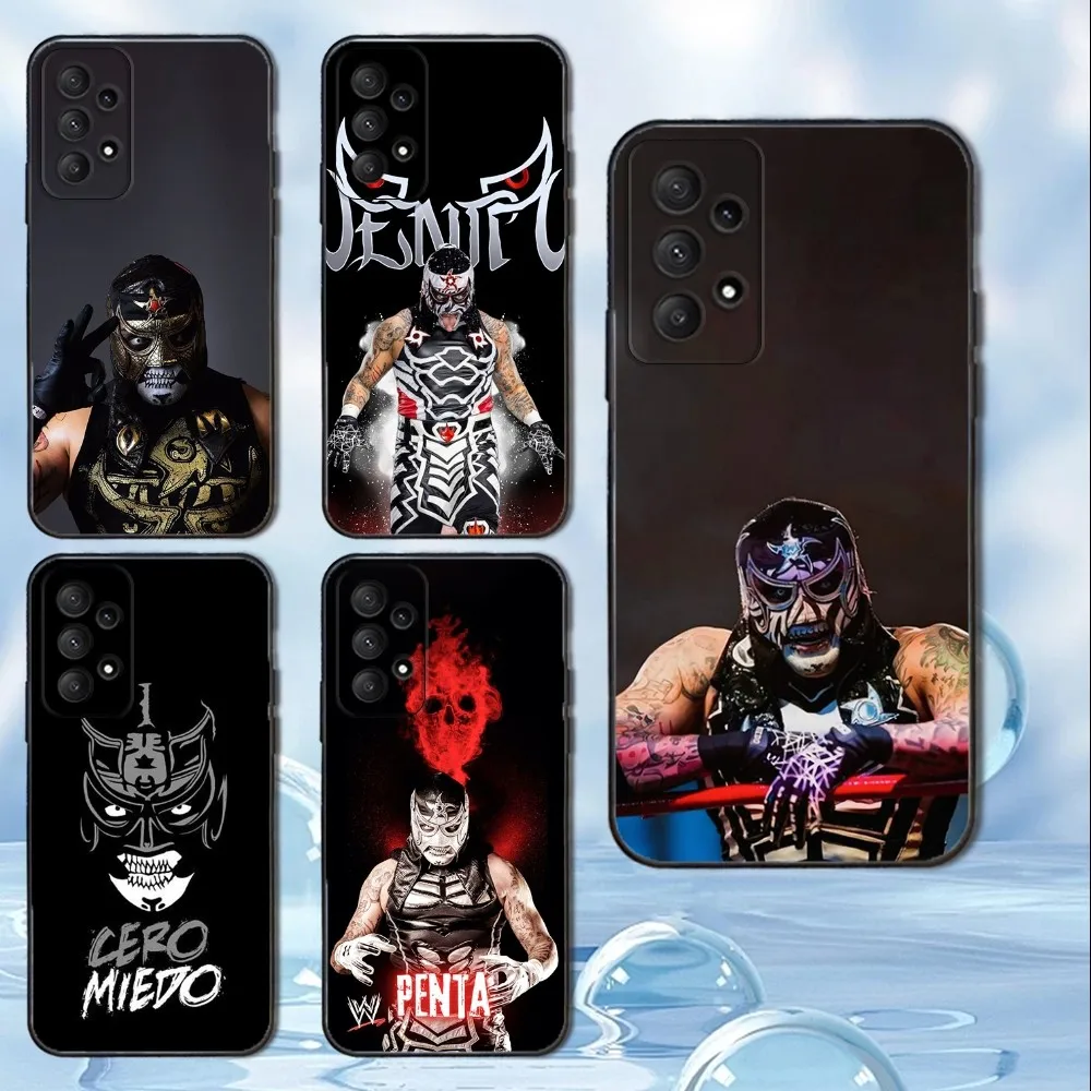 

P-Penta Zero M-Miedo Phone Case For Samsung Galaxy A13,A21s,A22,A31,A32,A52,A53,A71,A80, Soft Black Cover
