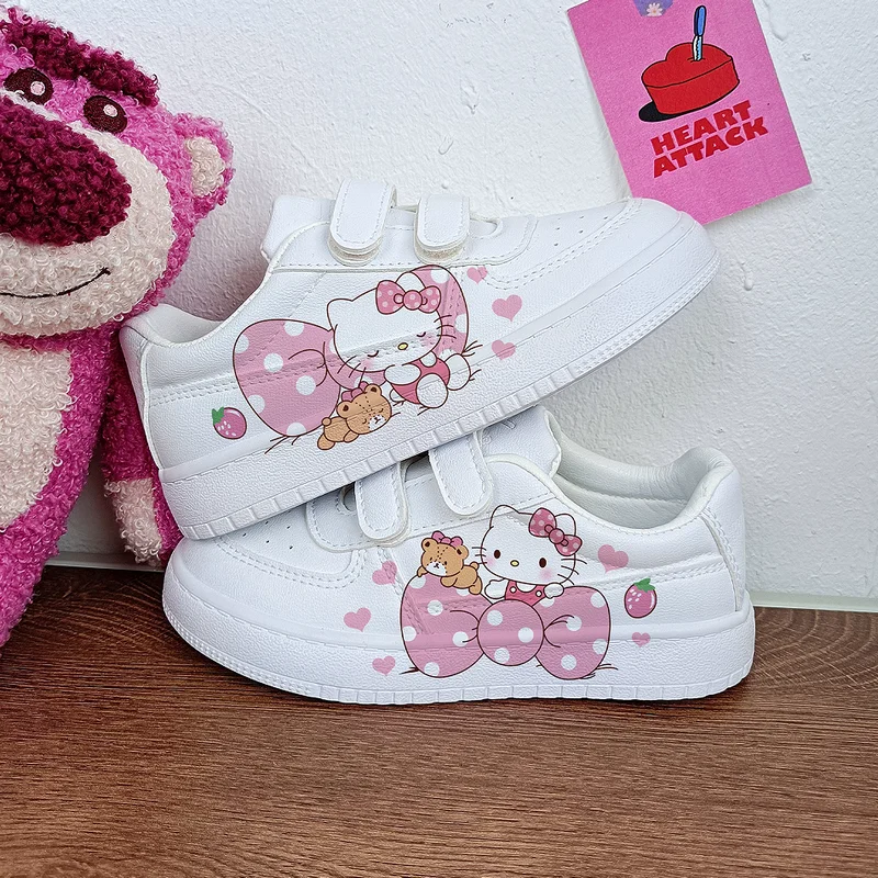 children\'s hello kitty sneakers girls boys shoes Casual basketball Kid Running Fashion Sports 3 and 18 year old girls Shoes Gift