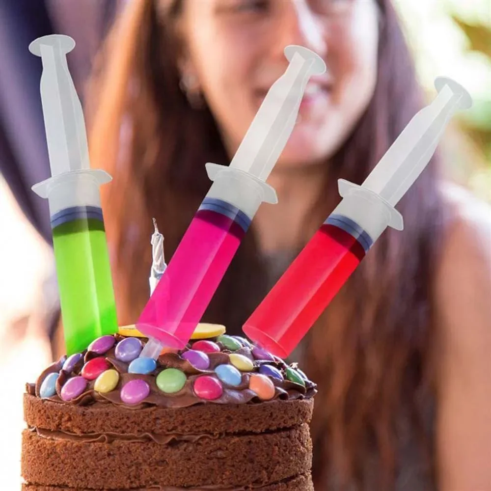 Jeringas de Jello Shot de 10/20 ml – Tiradores de líquidos sin BPA para fiestas – Halloween, Navidad, despedida de soltera, graduación, semana de enfermeras