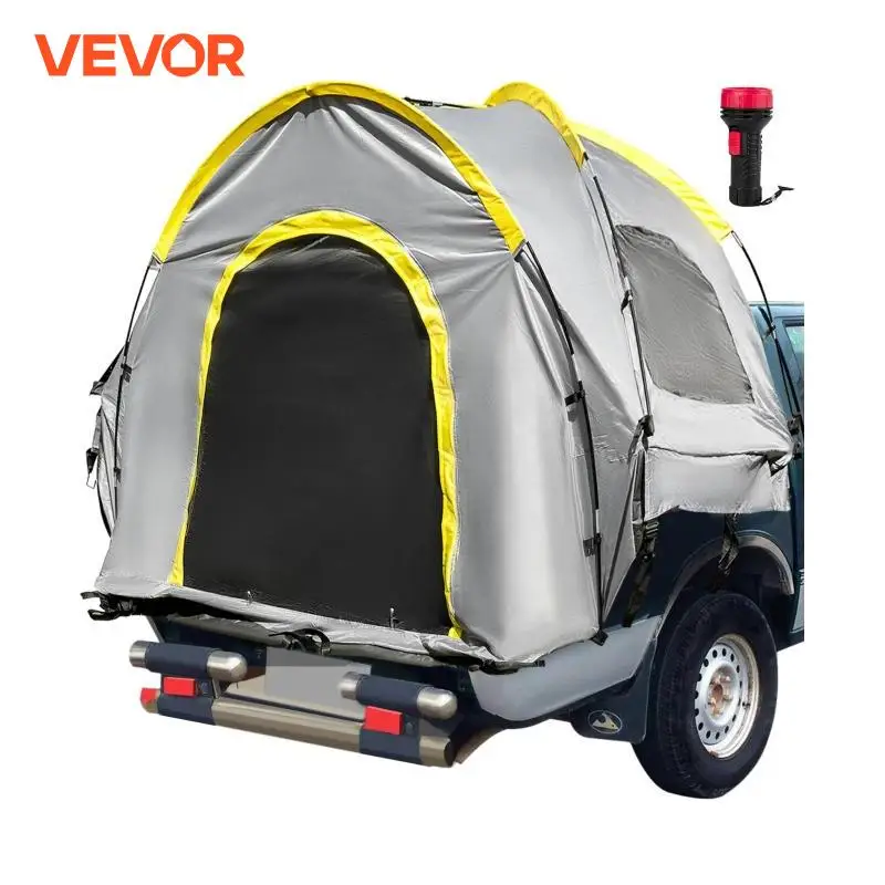 VEVOR 5-8 FT Waterproof Truck Tent Car Accessories Bed for Full / Mid Size Truck 2-Person Sleeping Capacity for Camping Hiking