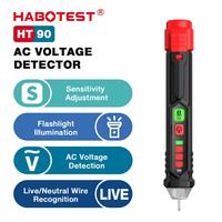 HABOTEST HT90 HT100 HT100P HT101 Non-Contact AC Voltage Tester 12-300V Digital Voltage Detector Screwdriver Electric Test Pen
