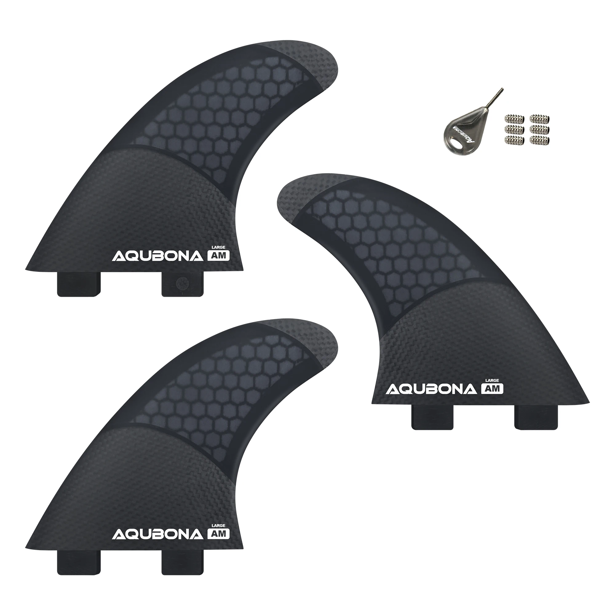 AQUBONA 3 pezzi pinna da surf - Surfboard Leash recensione e prezzo