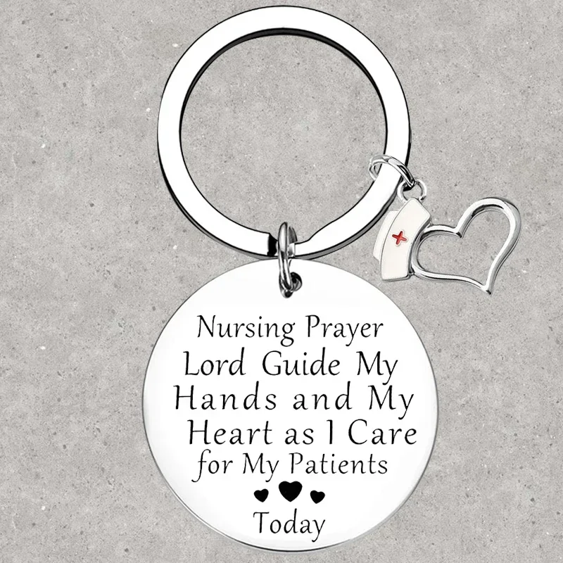 

Hot Women Nurse Gifts Keychain Nursing Graduation Key Rings Prayer Inspirational Birthday Gift