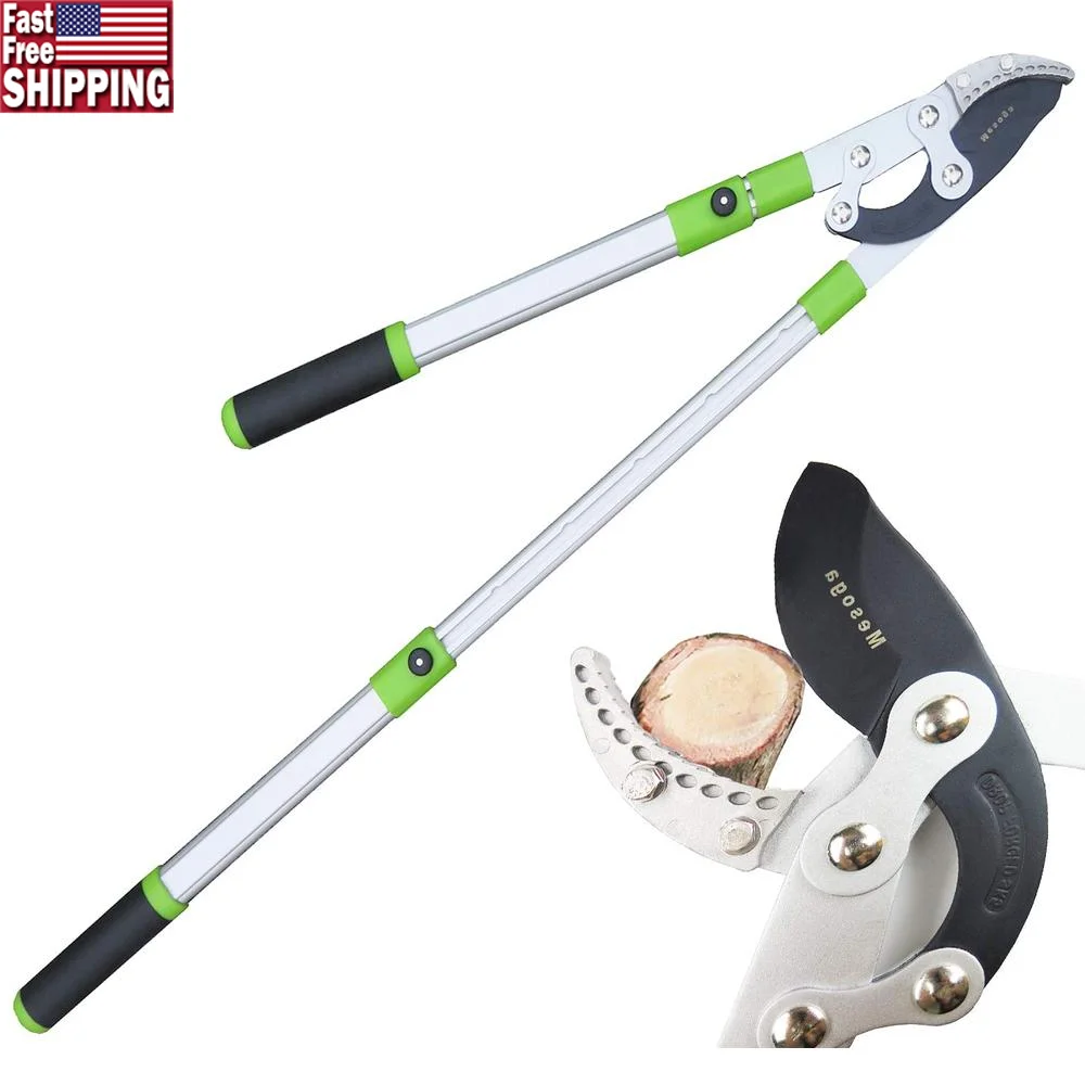 Anvil Lopper with Extendable Bypass Lopper Heavy Duty Tree Trimmer Telescopic 26-41 Inch Garden Tools Pruner 5 Layers Handle