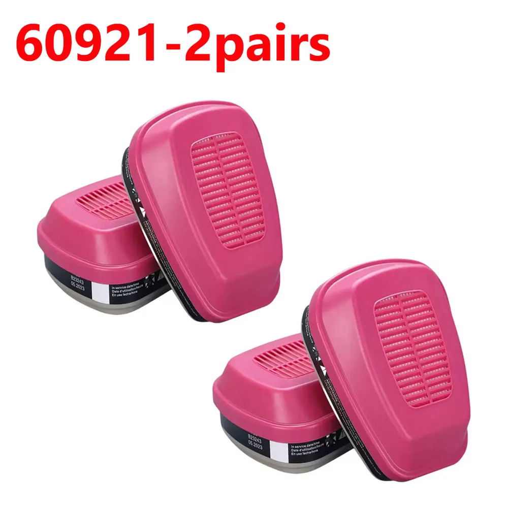 60926, 60923, 60921 - Multi-Gas/Vapor Cartridge/Filter with P100 Protection for Organic Vapors Gas Mask Filter Box Accessories