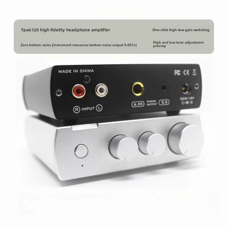 Tuning Headphone Amplifier High and Low Tone Adjustment Headphone Amplifier TPA6120 High Fidelity
