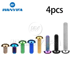 Wanyifa Titanium Bolts M5x8/10/12/15/18/20/25/30mm Water Bottle Cage Bottle Holder Bolt Screw 4pcs