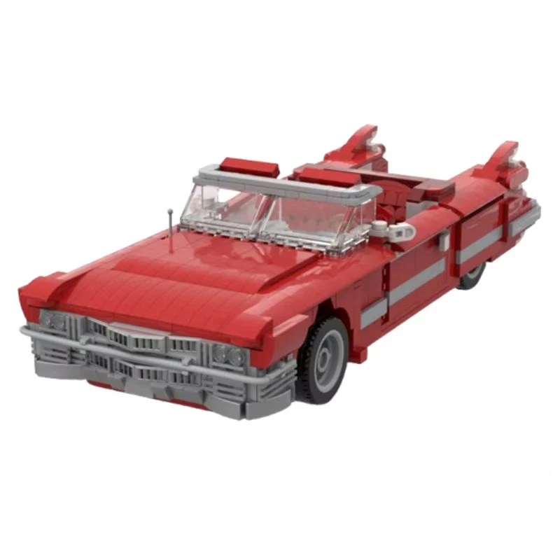 

1172 шт. MOC City Building Block Car 1959 Eldorado 62, серия, модель автомобиля, сборка своими руками, строительный блок, игрушка, детский праздничный подарок