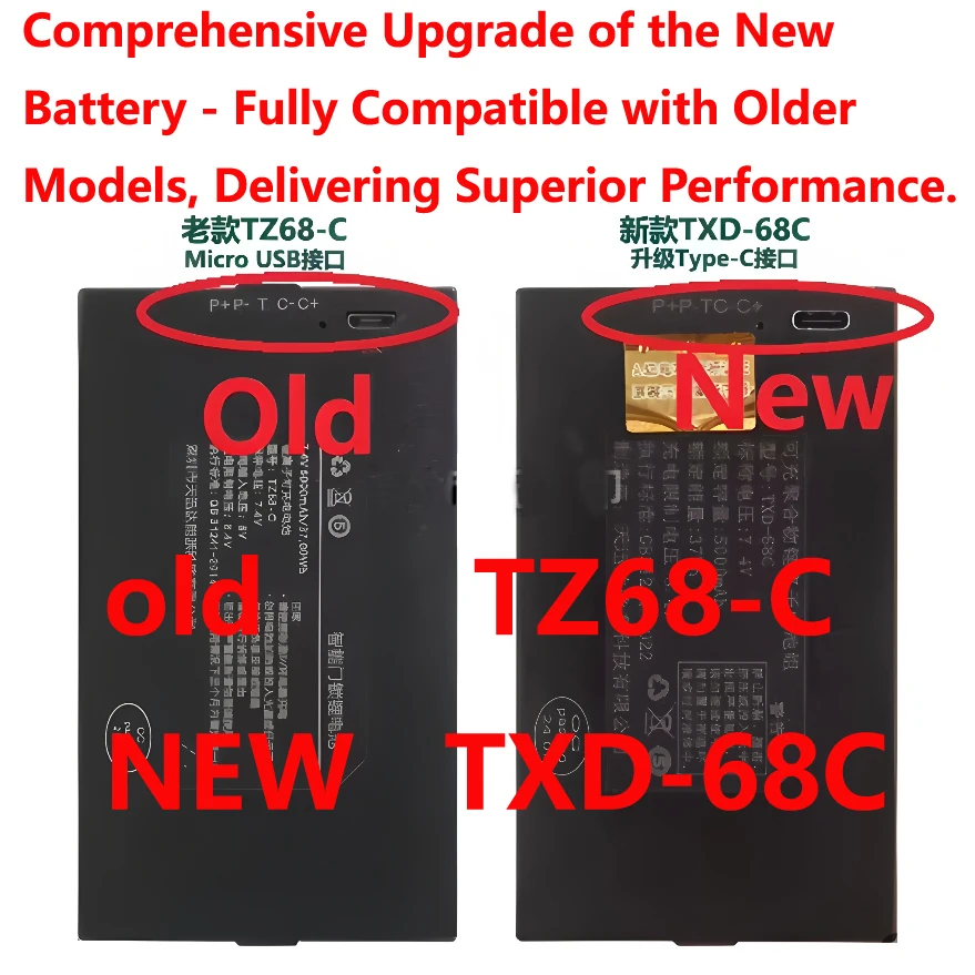 Newest 5000mAh TXD-68C Smart Door Lock Battery Fully Compatible
