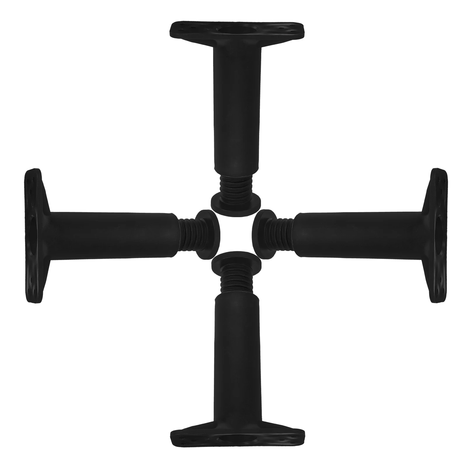 

1 set Risers Dresser Table Support Legs for Adjustable Bed Legs Replacement Bed Frame Sturdy Furniture Heightener Black