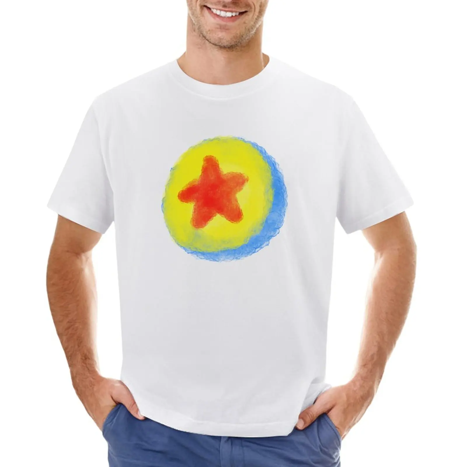 

Pixar Ball Water color T-Shirt quick-drying anime clothes plus sizes tshirts for men