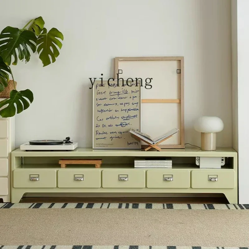 b11-7.1 retro metal TV cabinet floor-to-ceiling living room household small apartment simple storage locker