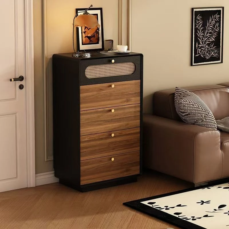 chest of drawers, living room against the wall, sofa next to the TV, vertical cabinet, storage cabinet