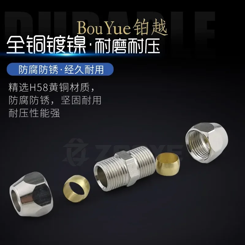 for Copper Nickel Plated Ferrule Through Connector 8mm Variable Diameter Butt Right Angle String Baffle YouTube Copper Pipe