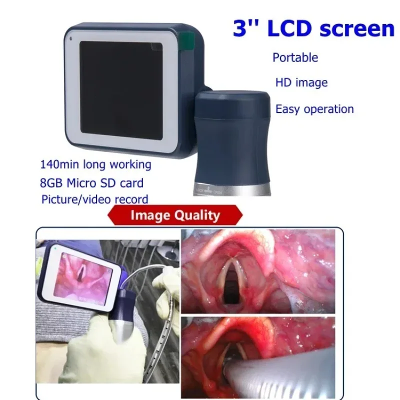 BESDATA Portable Rigid Intubation Pediatric Video Laryngoscopy Disposable Laryngoscope for adult and pediatric