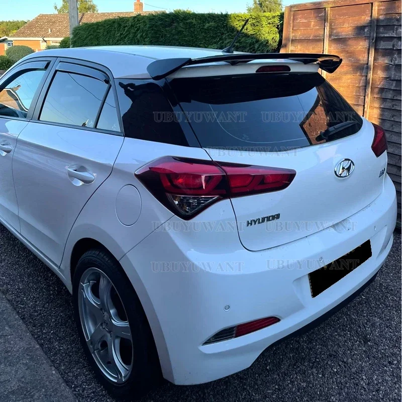 Dla Hyundai I30 I20 spoiler wysokiej jakości ABS materiał z włókna węglowego tylny spojler samochodowy 2008-2021