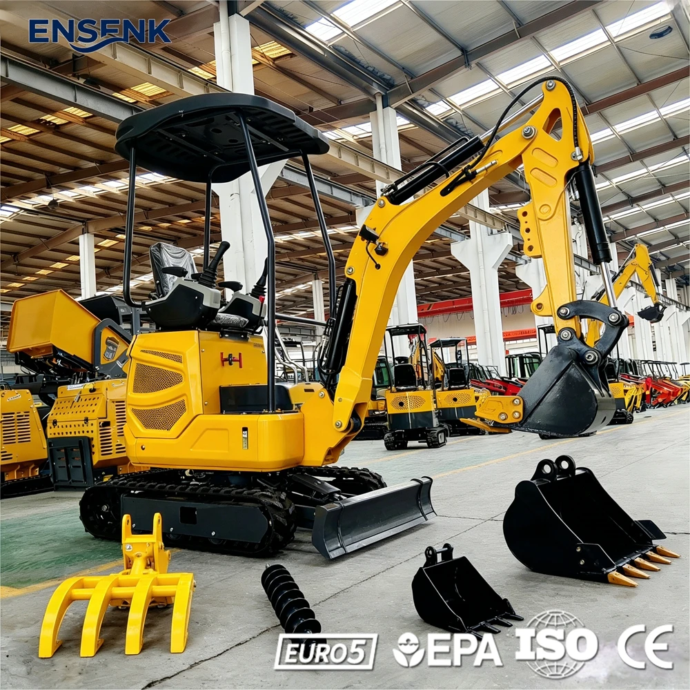 

Мини-экскаватор 1.0 тонны для сельского хозяйства и строительства, 1.8 тонны, двигатель Kubota, Европа, CE, EPA, Euro 5, быстрая доставка