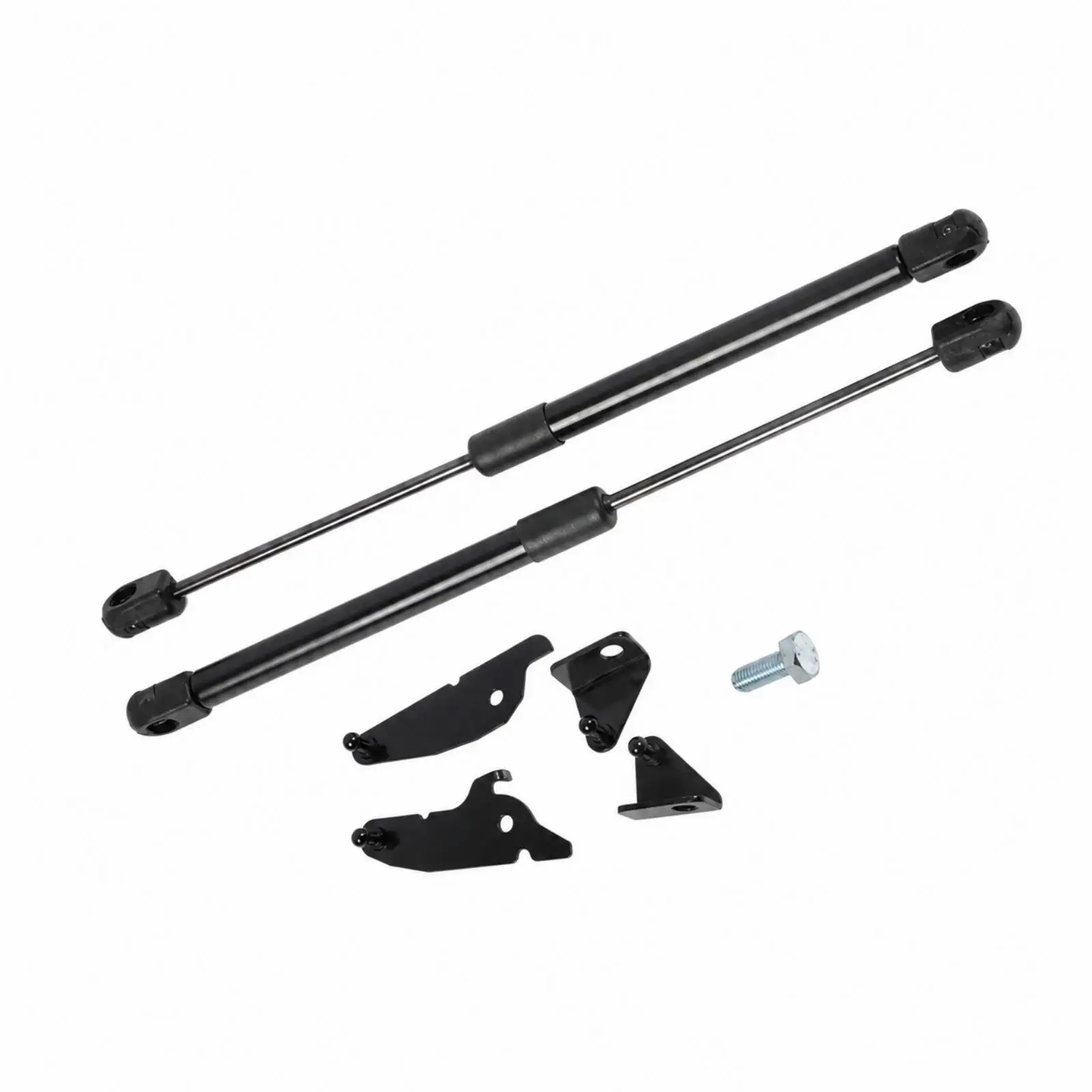 Universal Hood Lift Support Rod for 2024 2025 Pickup Trucks Steel Gas Strut with Brackets and Bolts