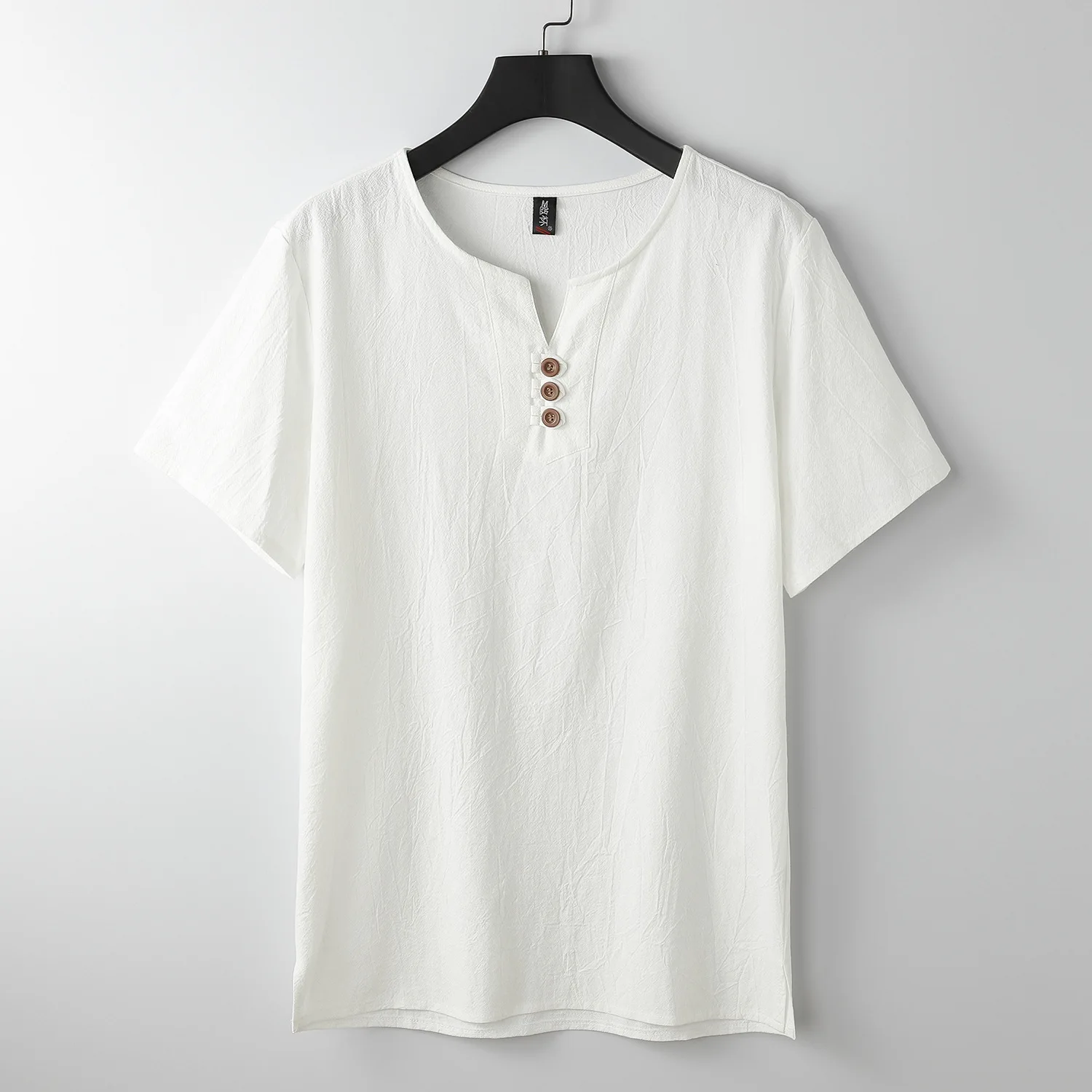 Männer T Shirts Plus Größe Große Übergroßen T Hemd Leinen Kurzarm T Hemd Männlichen Sommer Männer T-shirt Große größe 5XL 6XL 8XL 9XL