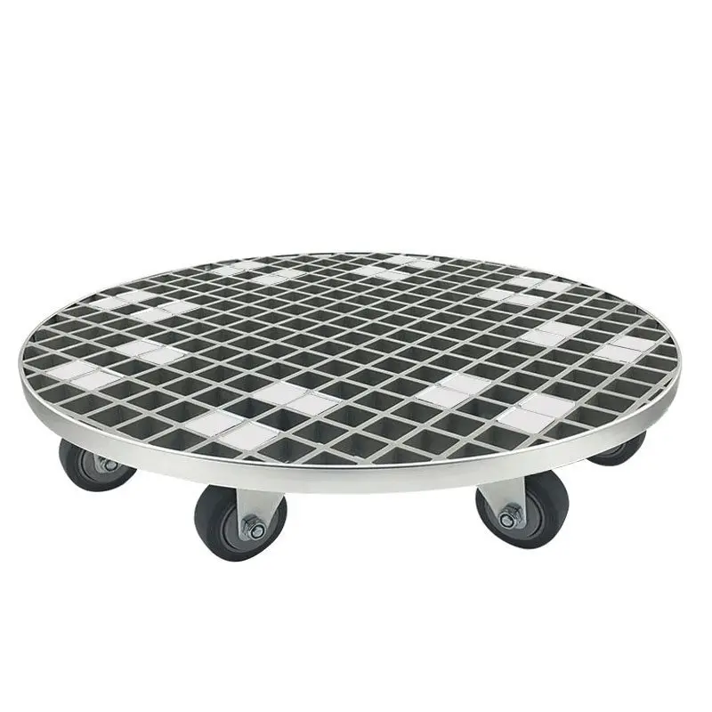 

Outdoor round mobile large flower pot tray base with universal wheel fish tank base flower box planting box bracket roller