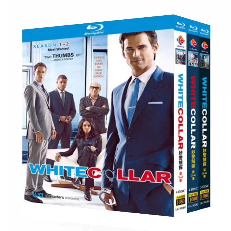 Blu-ray-Disc der Staffel 1-6 mit weißem Kragen
