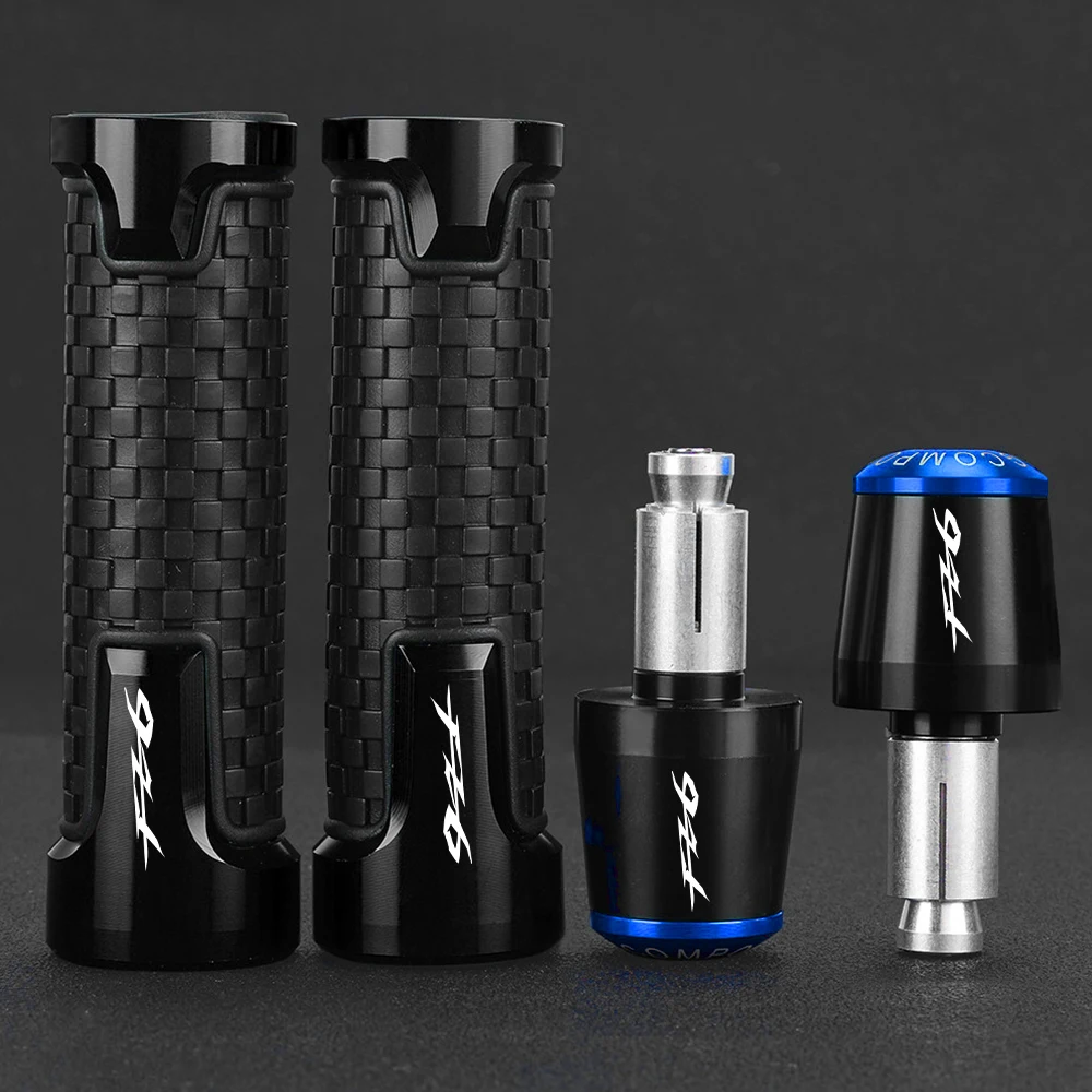 

For Yamaha FZ6 FAZER FZ6R 2004 2005 2006 2007 2008 2009 2010 7/8" 22MM Handlebar Grips Handle Bar Cap End Plugs Accessory