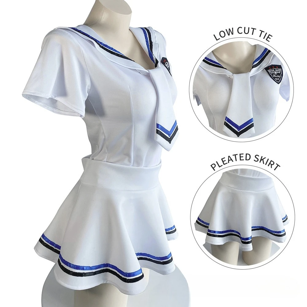 Jk Uniform Japanese Student JK Sailor Suit Short-sleeved Intermediate Suit Cosplay-Friendly Uniform Cute Japanese Style Uniform