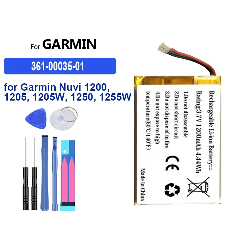 Battery 830mAh-1450mAh For GARMIN Nuvi 1300 1340T Pro 40 40LM 52LM 2475 2495 2545 3700 3760T 1690 1690T 200 200W 205 1200 1205