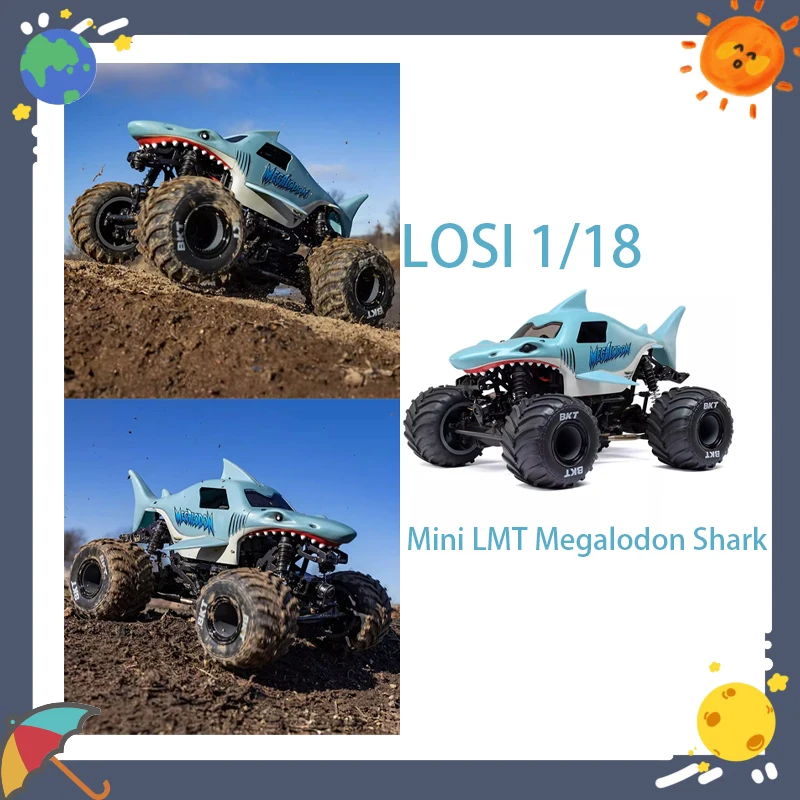 

Losi 1/18 Mini LMT Giant Зубчатая Акула RC Автомобиль Электрический 4WD Матовый 2S Прямой Мост Внедорожник Игрушка для Мальчиков