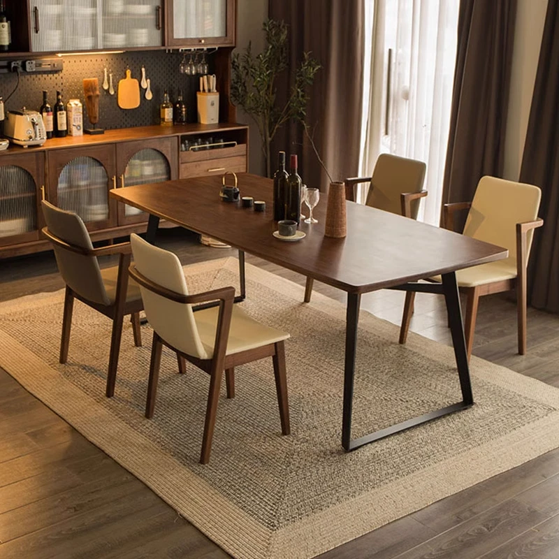 Tavolo da pranzo moderno Newclassic Salone per il trucco Tavolo da pranzo di bellezza di lusso nordico Mobili insoliti in legno di design Mesas De Jantar