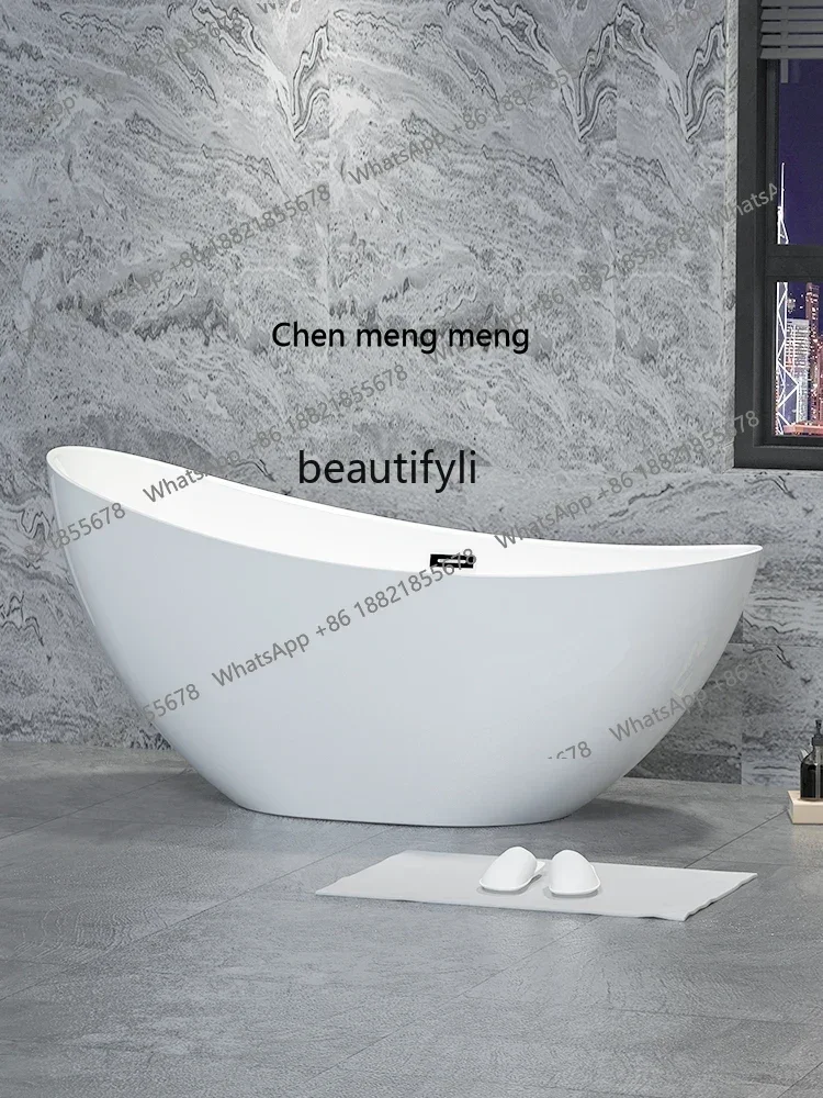 xqAcrylic Imperial Concubine Large Bathtub Home Adult Hotel Simple Independent One-Piece Bath