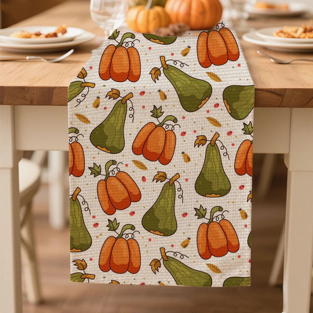 

autumn 13x72inch table runners Table decoration and accessories for Harvest Festival Day Thanksgiving Day tablecloth