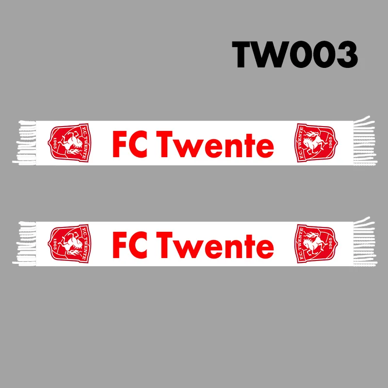 18x145cm Size Holland FC Twente Knitted Scarf for Fans TW003