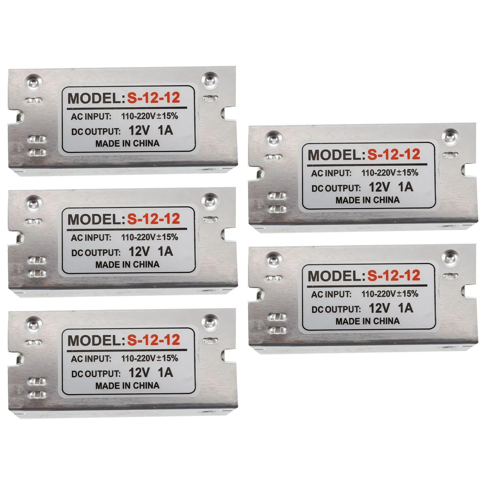 

A50I 5X Voltage Transformer Power Supply AC 110/220V To DC 12V 1A Silver