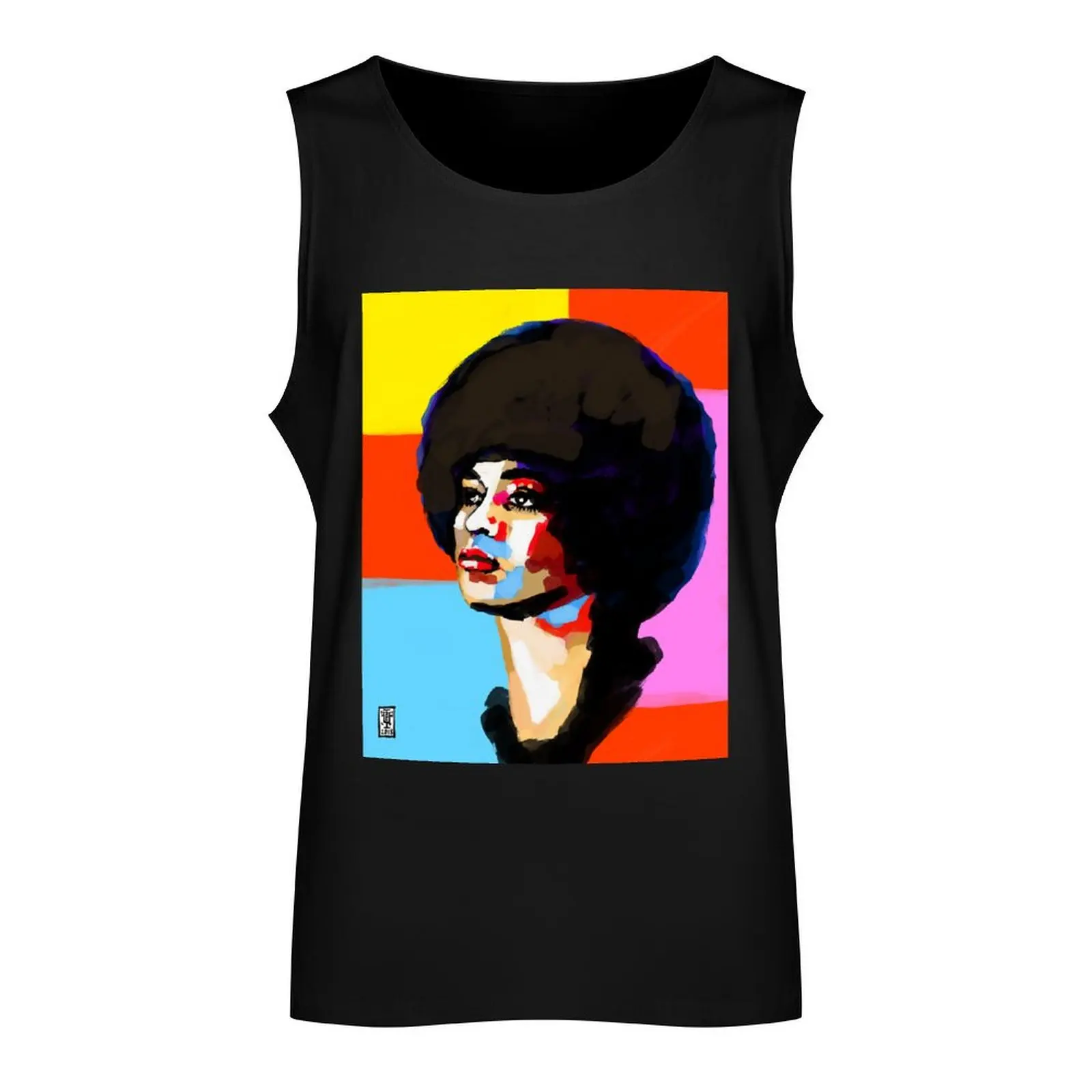 If Angela Davis Is So Bad Why Don't Statistics Show It Tank Top Man gym clothes sleeveless tshirts for men