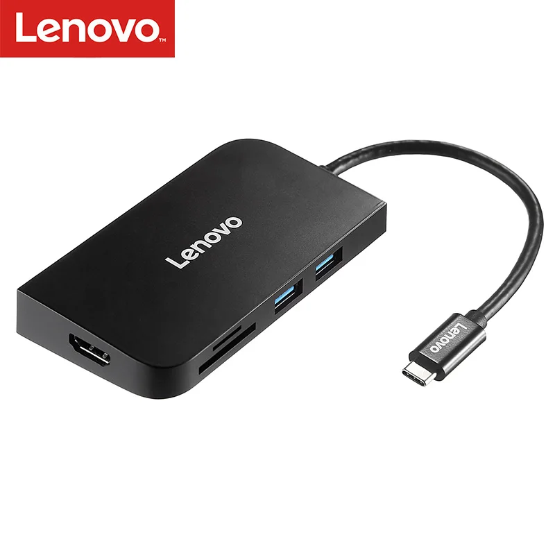 Lenovo S708 Type-C Docking HDMI/VGA Adapter HUB Hub USB3.0 Splitter Gigabit Network Port TF/SD Card Adapter PD Fast Charge