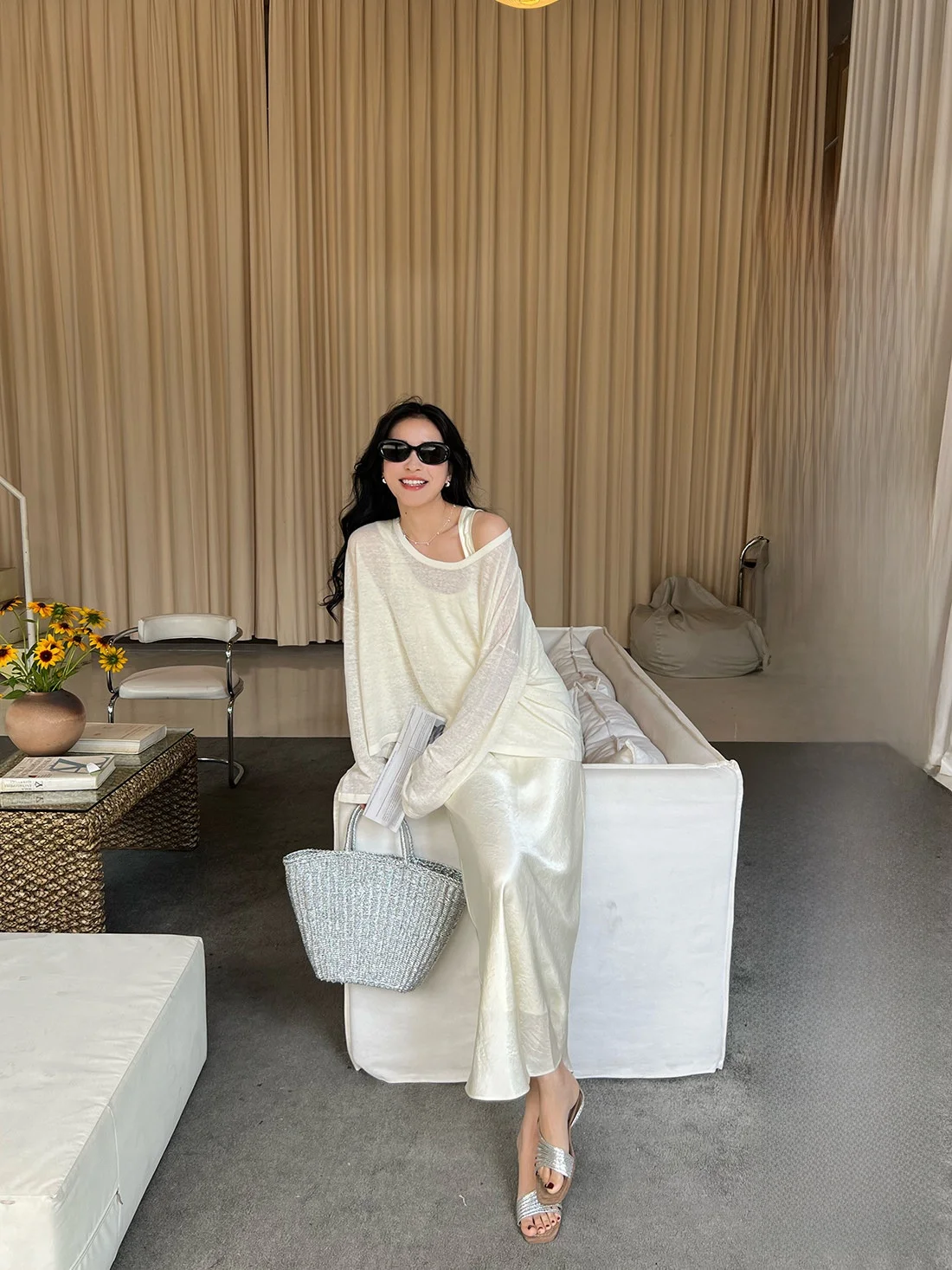 

Оригинальный свитер Elwing Cool Tough Sensation из высококачественного льна с эффектом премиум-класса, круглый вырез, длинный рукав, вязаный, с защитой от солнца.