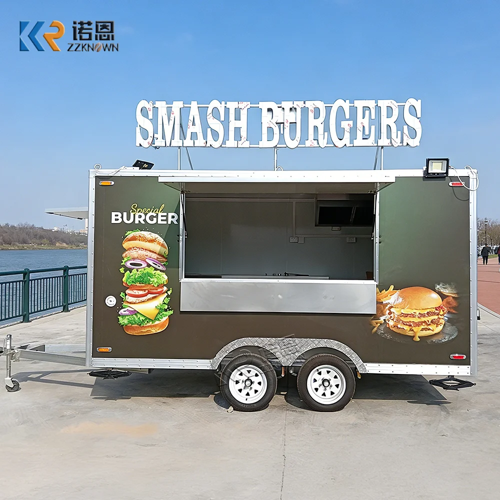 Affordable Design Mobile Food Truck Ready for Delivery Worldwide Coffee Cart Trailer with Full Equipment for Sale